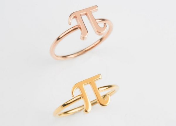 Pi ring Solid gold 1 Solid gold Pi ring