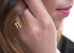 Solid gold Pi ring - Image 2