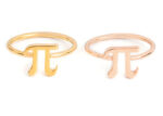 Solid gold Pi ring