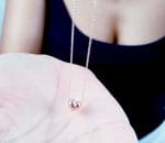 Puffy gold Heart necklace - Image 6