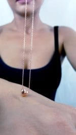 Puffy gold Heart necklace - Image 7