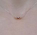 Puffy gold Heart necklace - Image 8