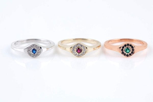 Round Evil eye ring 1 Round Evil eye ring - Image 1