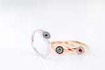 Round Evil eye ring - Image 8