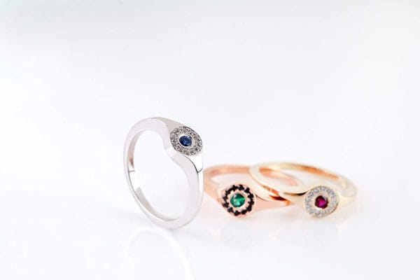 Round Evil eye ring - Image 8