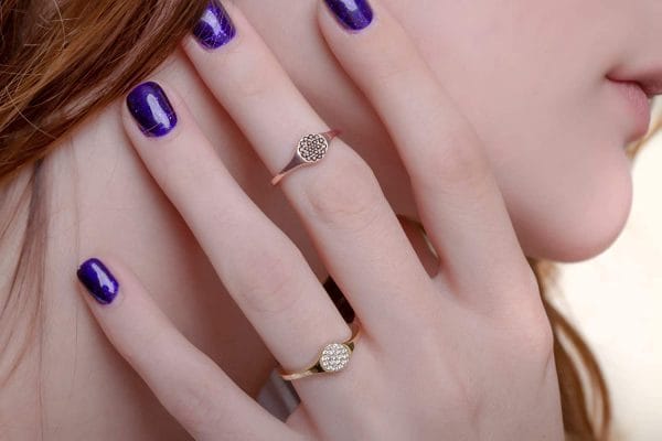 Round diamond gold ring - Image 4