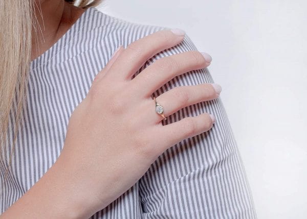 Round diamond gold ring - Image 10