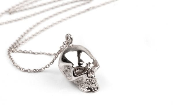 Skull necklace in Solid gold - Image 6