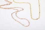 Solid gold Satellite Chain k14 - Image 3