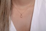 Solid gold anchor necklace - Image 6