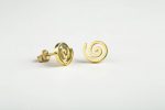 Spiral earrings in solid gold - Image 6