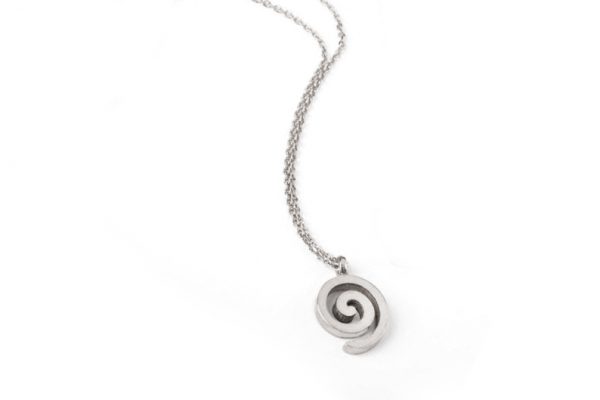Spiral-necklace-7 Spiral gold chain necklace - Image 5