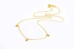 Three beads gold chain necklace - Image 6