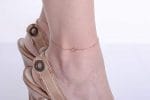 Solid Gold heart anklet