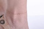 Solid Gold heart anklet - Image 7