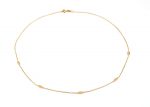 Five marquise gold chain necklace - Image 7