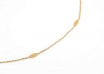 Five marquise gold chain necklace - Image 8