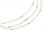Five marquise gold chain necklace - Image 6