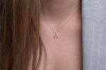Tiny wishbone gold necklace - Image 5