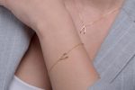 Tiny wishbone gold necklace - Image 7