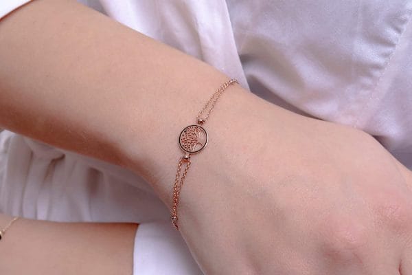 Tree of life bracelet with diamonds - Image 3