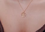 Tree of life gold necklace large