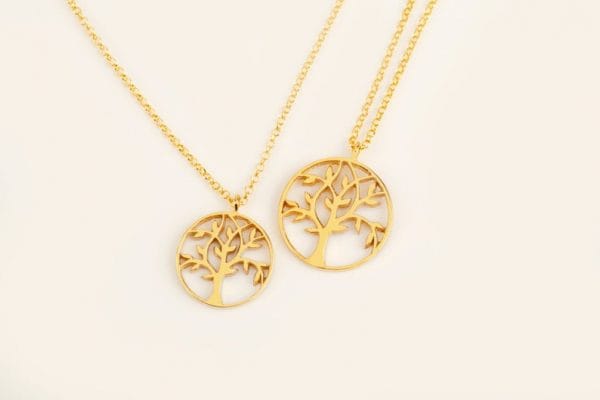 Tree of life gold necklace large - Image 7