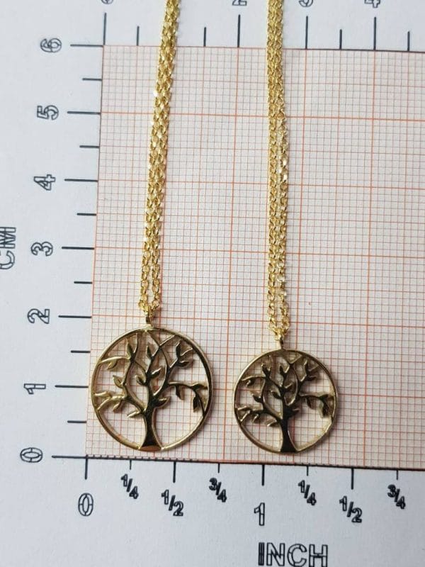 Tree of life gold necklace large - Image 9