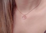 Tree of life gold necklace small