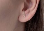 Unique diamond bar earrings - Image 6