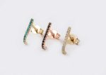 Unique diamond bar earrings - Image 9