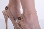 Gold turquoise beaded anklet - Image 3