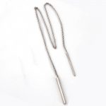 Chain Threader earrings in solid gold - Image 7