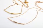 Unique gold knot bar necklace - Image 6
