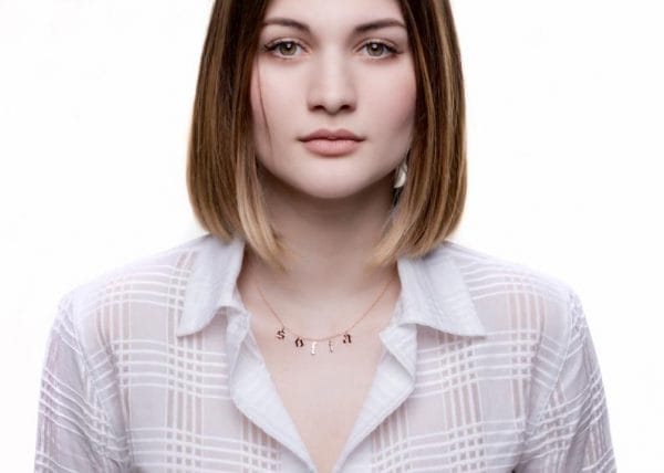 Unique solid gold name necklace - Image 5