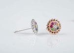 Unique rainbow stud earrings - Image 6