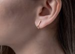 Unique stud bar earrings