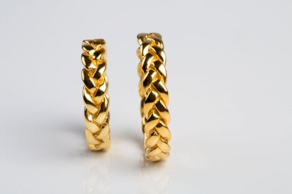 Wedding braided ring 3.5mm - Image 3