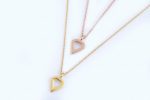 Diamond outline gold necklace - Image 3