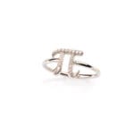 diamond pi ring white-gold
