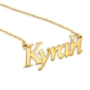 nameplate necklace
