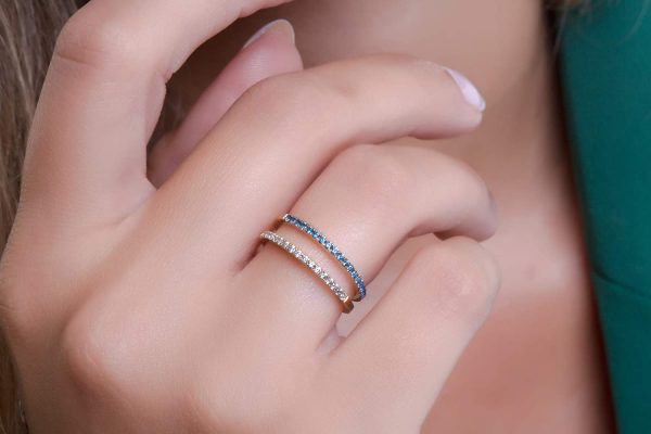 18 diamond eternity band, 1.4mm - Image 8