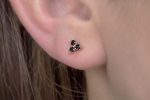 3 diamond stud earrings