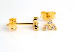 3 diamond stud earrings - Image 4