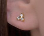 3 diamond stud earrings - Image 6