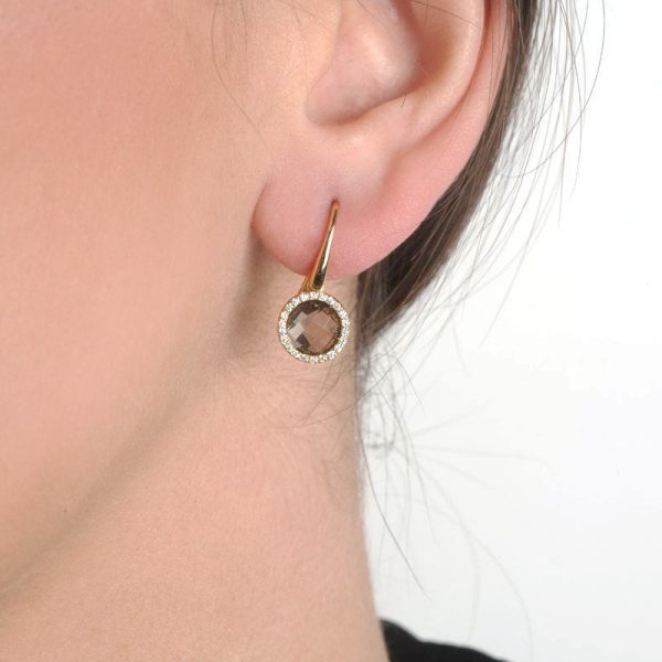 Drop-diamond-earrings-3 Drop diamond gold earrings - Image 4