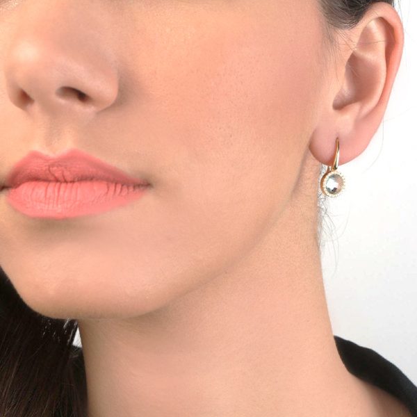 Drop-diamond-earrings-4 Drop diamond gold earrings - Image 5