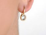 Drop diamond gold earrings - Image 7