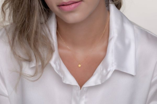 Gold Star necklace 3 Gold star chain necklace - Image 3
