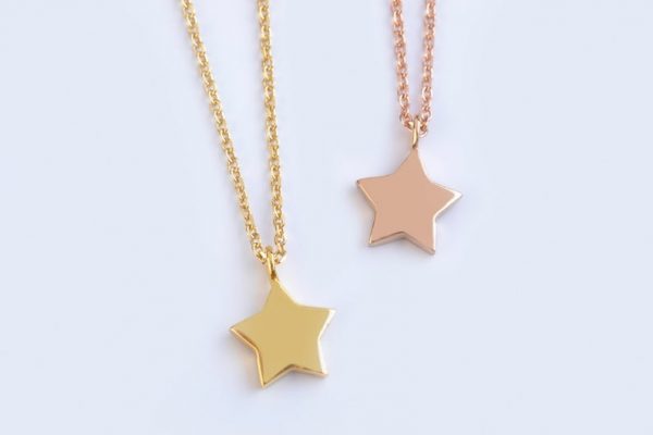 Gold Star necklace 5 Gold star chain necklace - Image 5